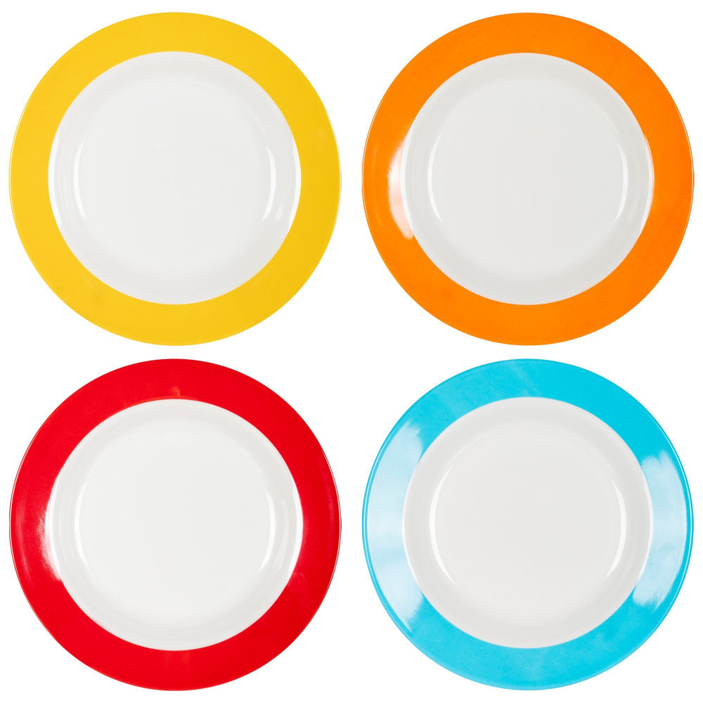 Gimex Suppenteller Colour Line 4-teilig, bunt