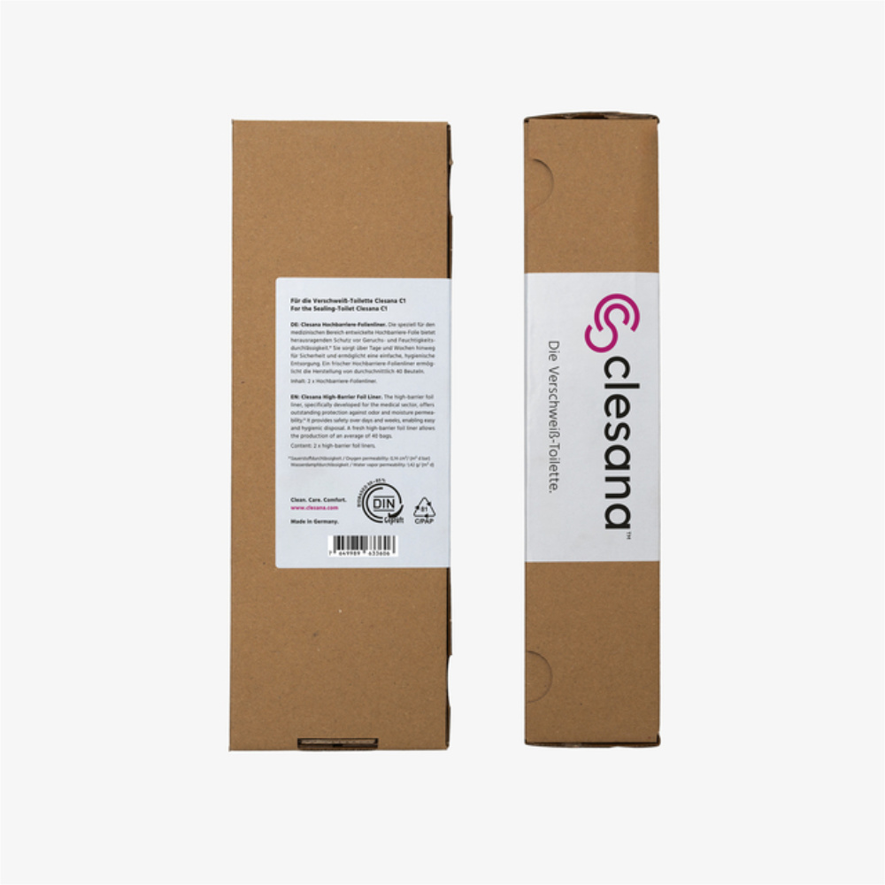 Clesana C1 Bio Hochbarriere-Folienliner für Toilette C1