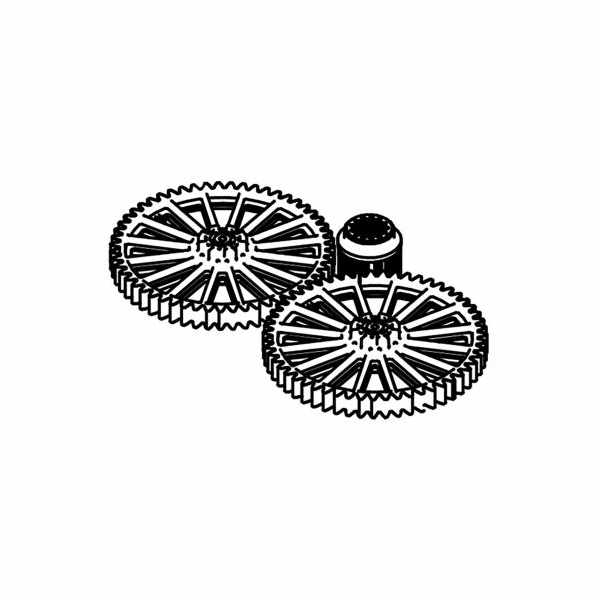 Thule Zahnräder-Satz u. Achse für Motor Slide-Out Step G2 ab 22 (Nr.1500603648)