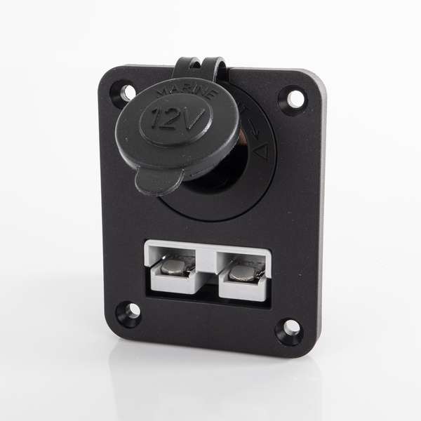 Carbest Montagepanel m. 12 V-Powersteckdose u. 50 A Steckverbinder