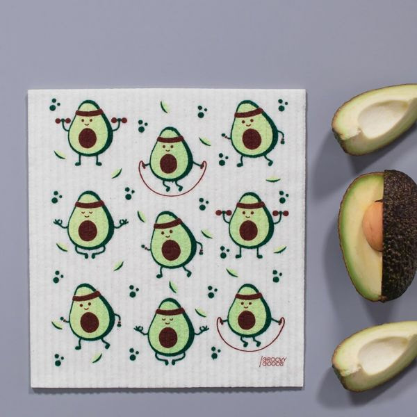 Groovy Goods ökologisches Schwammtuch, Avocado