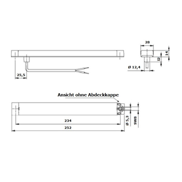 Jokon LED-Rückfahrleuchte W250, klar, ohne Abdeckkappe