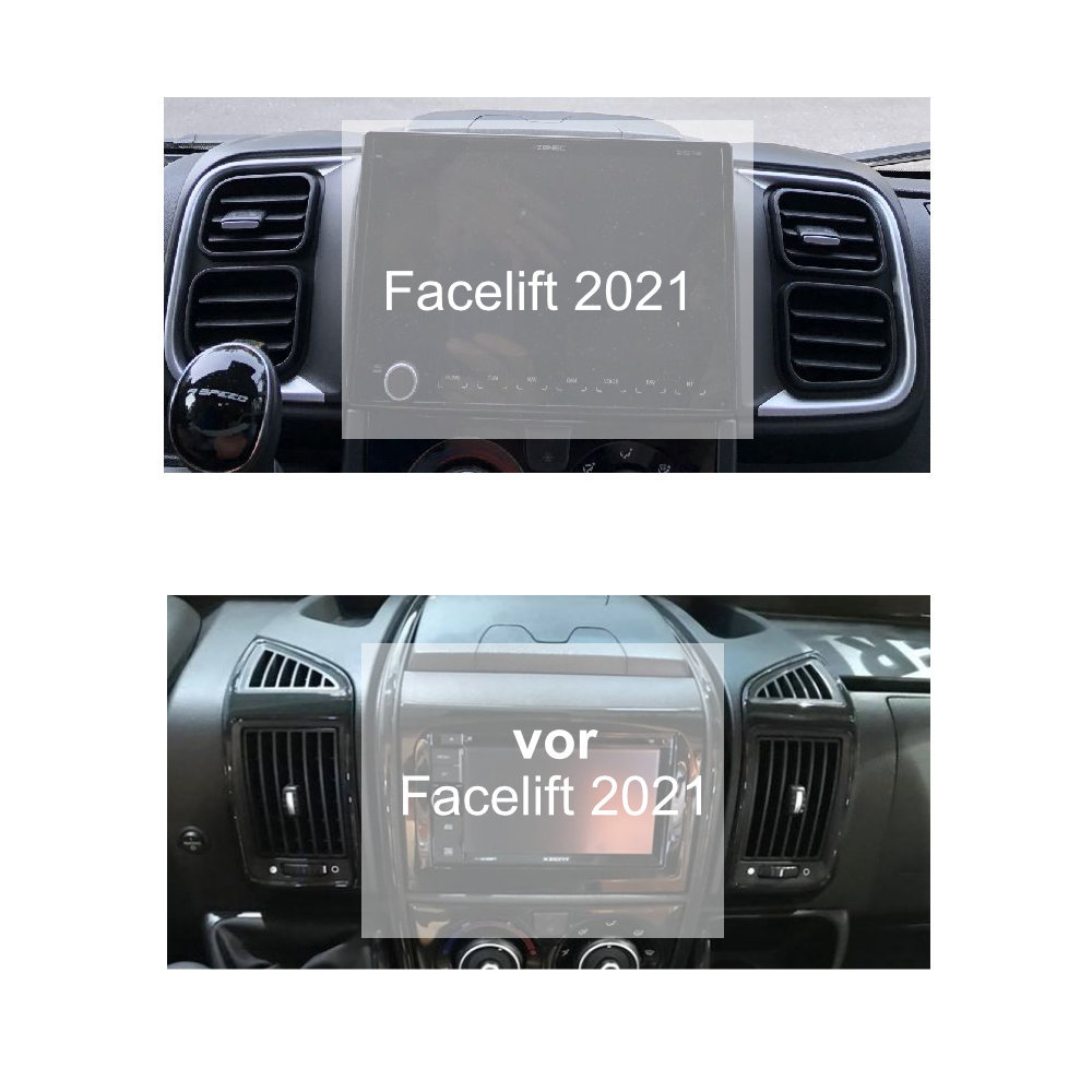 HeoSystem Set - 1x 12656 / 1x 1958 für Fiat Ducato 2006-2021 vor Facelift weiß
