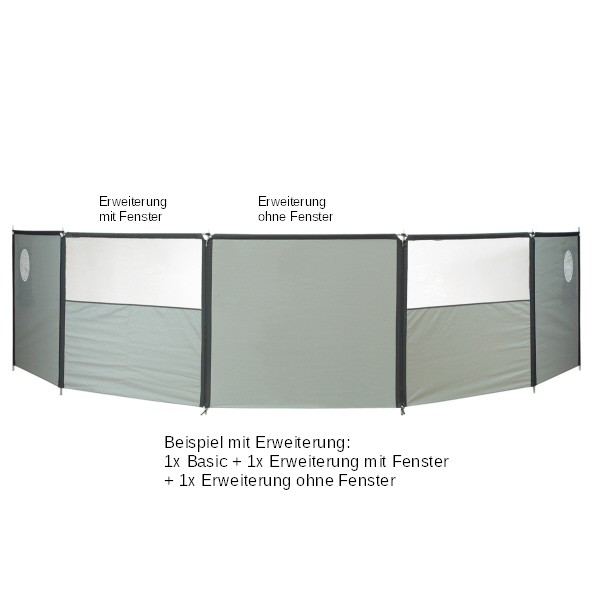 Isabella Windschutz Flex Grey Basic 460x140cm