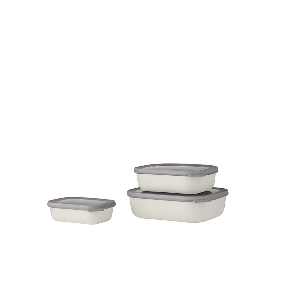 Mepal Multischüssel-Set Cirqula rechteckig, 3-teilig