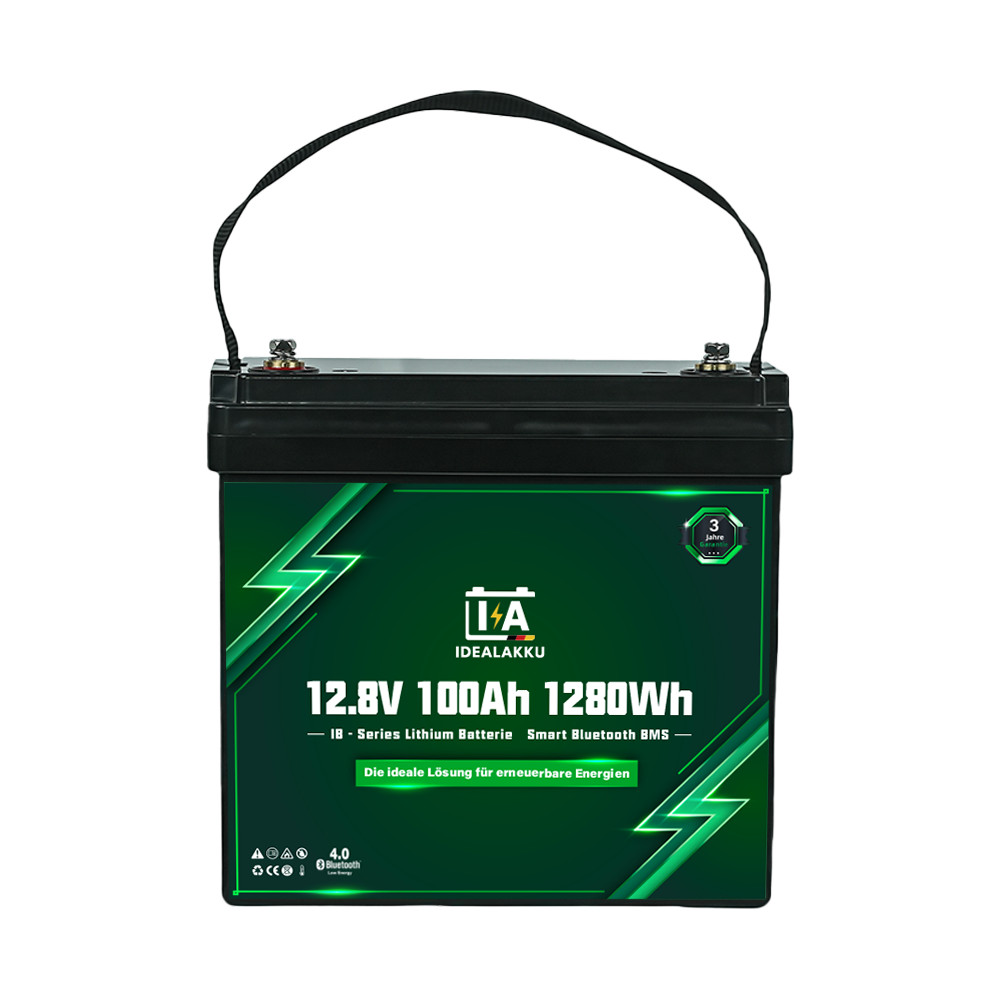 IDEALAKKU LiFePO4 Batterie 100 Ah, IB-12-100-MINI