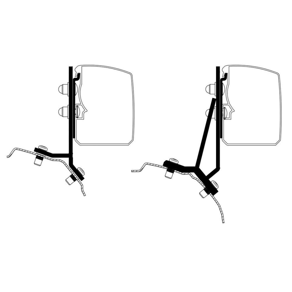 Thule Dachadapter Ford Transit/Tourneo Custom Minivan für Omnistor 3200