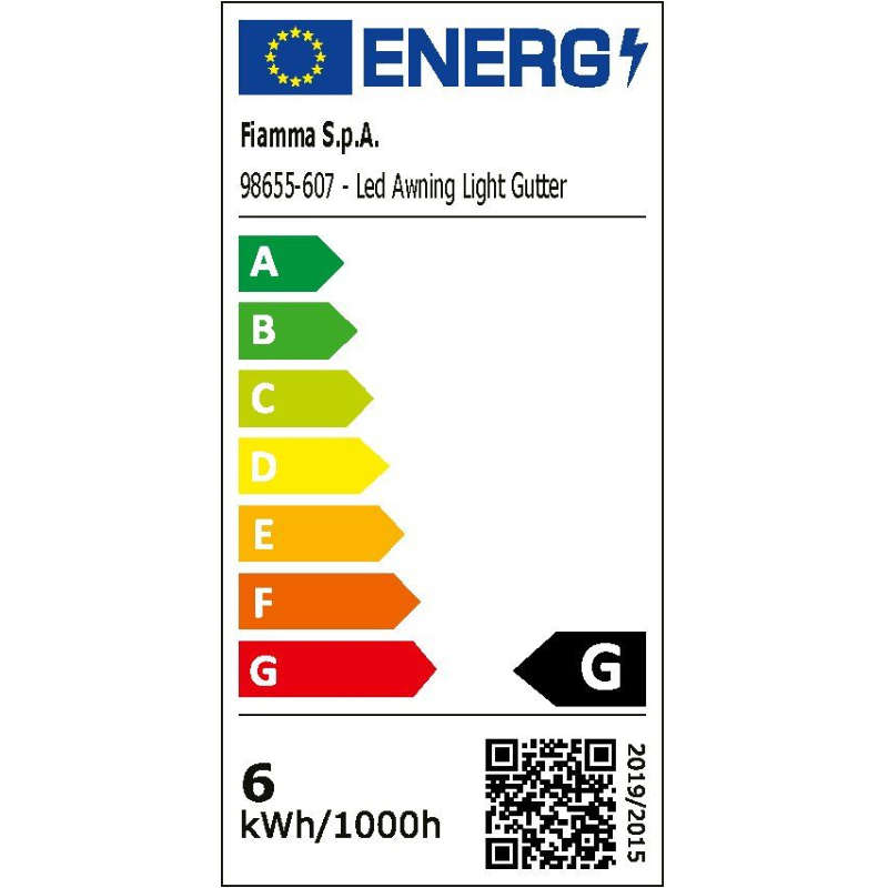 Fiamma Türbeleuchtung mit Regenrinne LED Awning Light Gutter