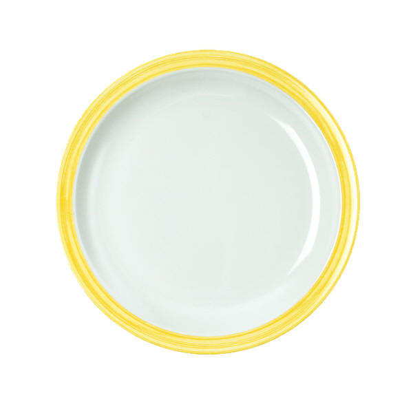 Waca Teller flach Melamingeschirr Bistro gelb