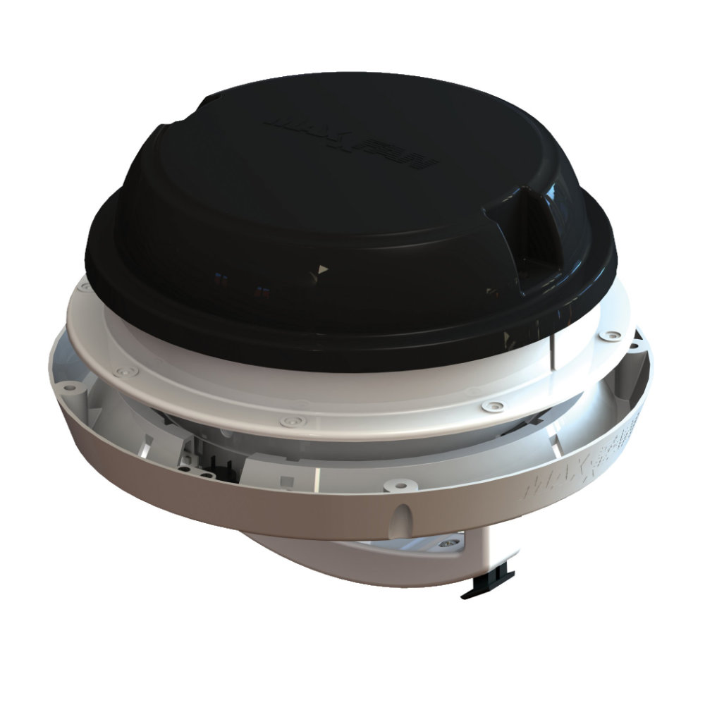 Maxxair Dachlüfter MAXXFAN Dome Plus 12 Volt mit LED, schwarz