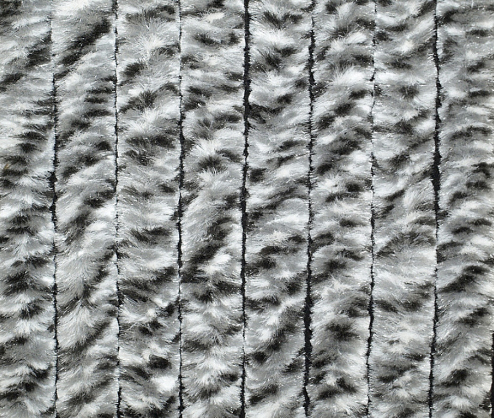 Arisol Superflausch Türvorhang weiß/silber/anthrazit