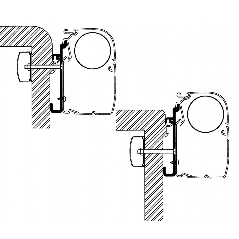 Thule Wandadapter-Set für Rapido Serie 9