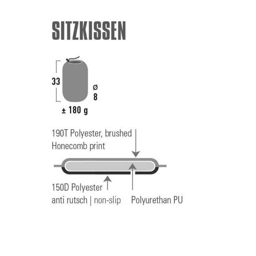 High Peak Sitzkissen selbstaufblasend 40 x 30 x 3 cm