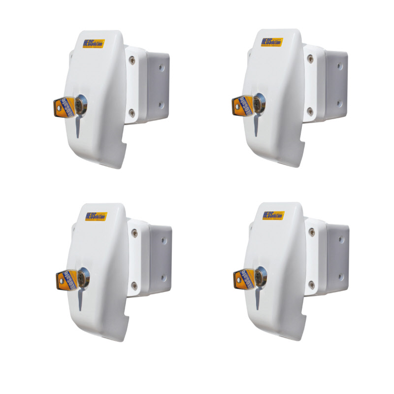 HeoSafe 1750 Door Frame Lock - 4 Stück gleichschließend