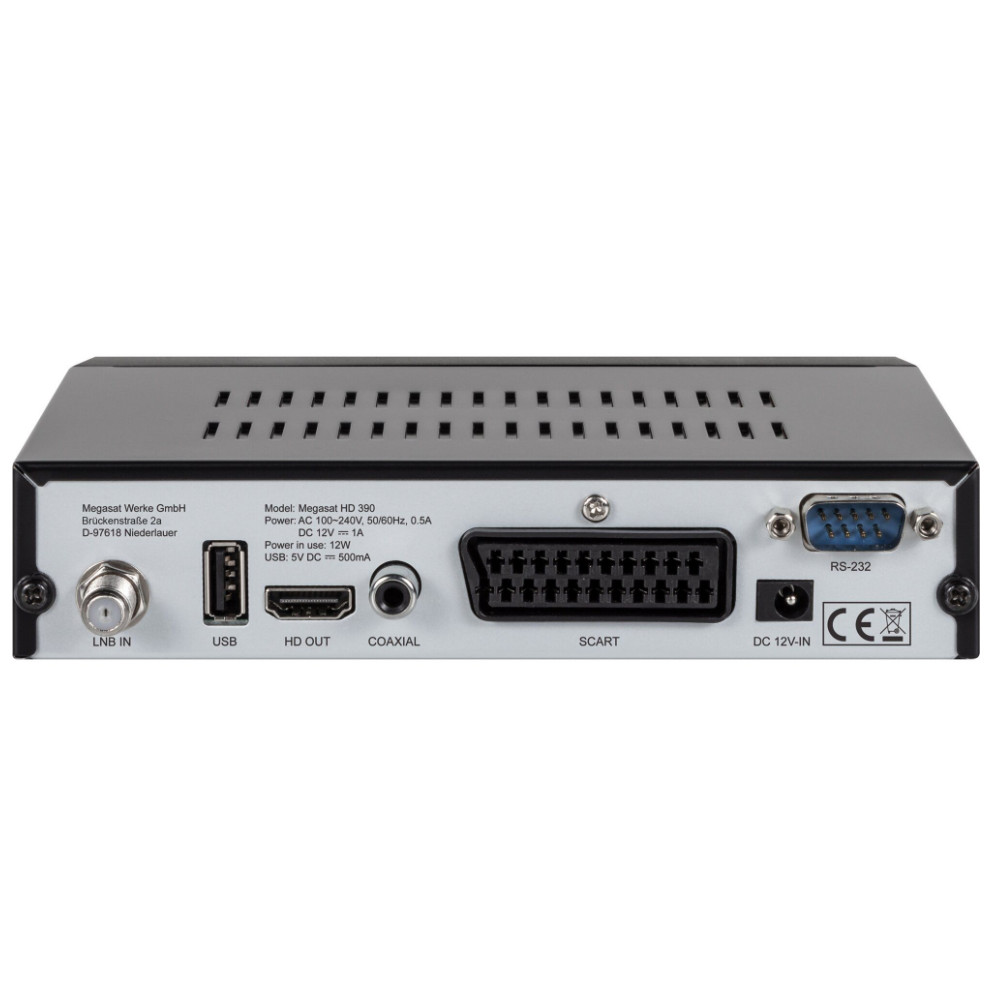 Megasat Sat-Receiver HD 390, 230 Volt