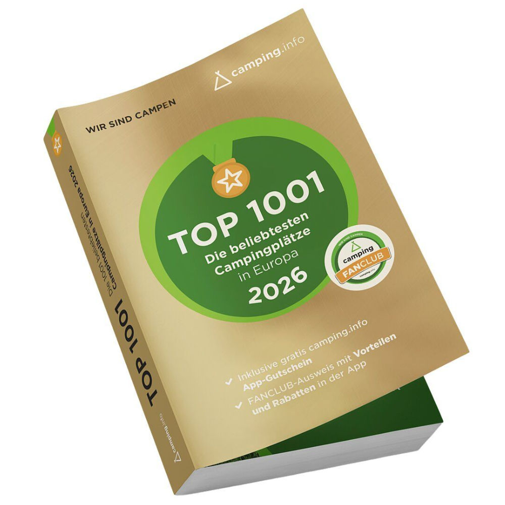 Campingführer TOP 1001 – Die beliebtesten Campingplätze in Europa 2026