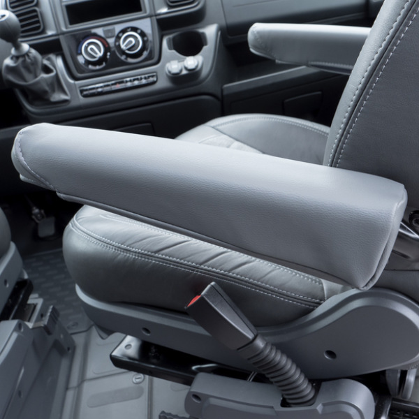 Carbest Schonbezug Armlehne für Fiat Ducato ab Baujahr 2007, anthrazit