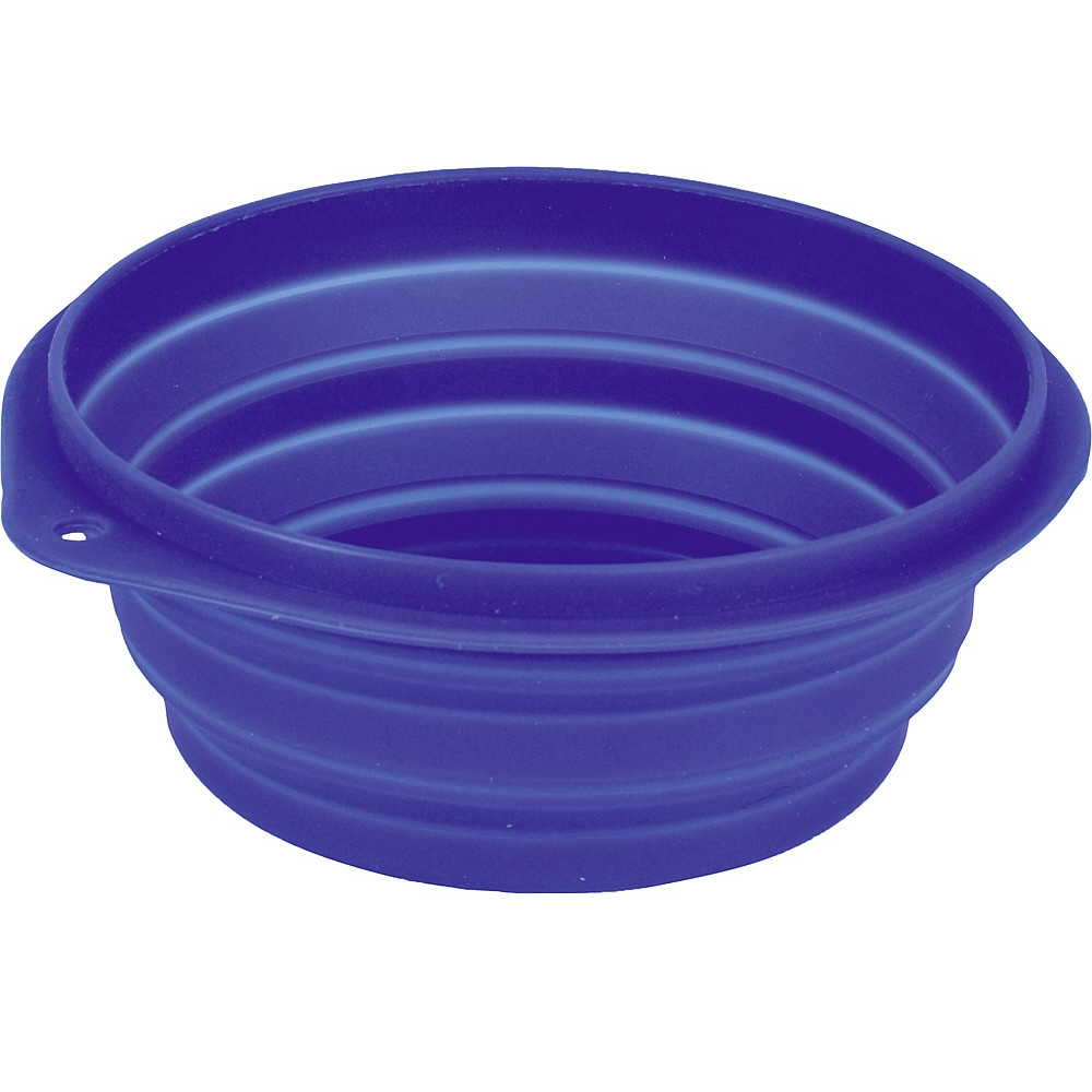 Flamingo Reise-Hundenapf Silikon 500 ml blau