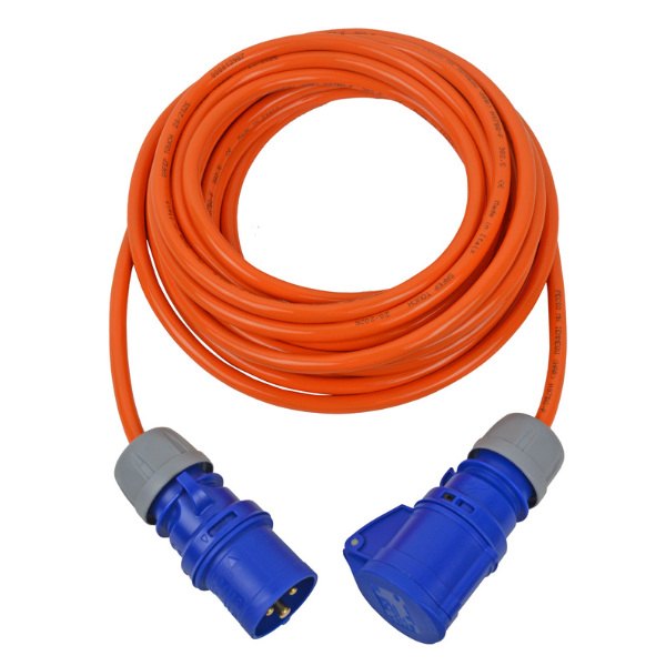 Weingärtner Verlängerungskabel CEE H07BQ-F 3G2,5 orange, 10 m