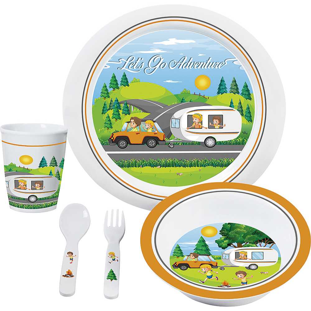 Brunner Geschirrset Let s go Adventure, 5-teilig