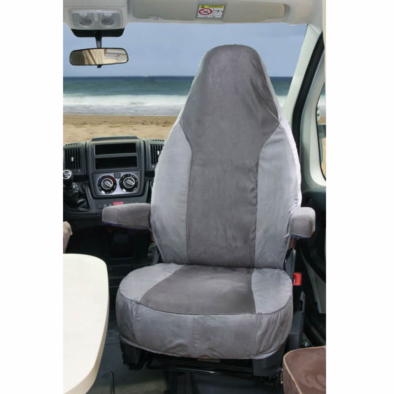 Hindermann Schonbezug für Originalsitze zu Fiat Ducato ab Bj. 07/2006, hellgrau