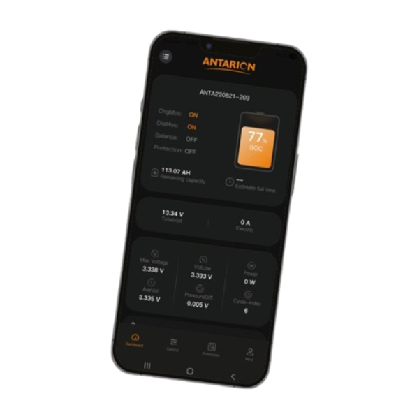 Antarion Easy+ Lithiumbatterie Bluetooth 200 Ah Slim