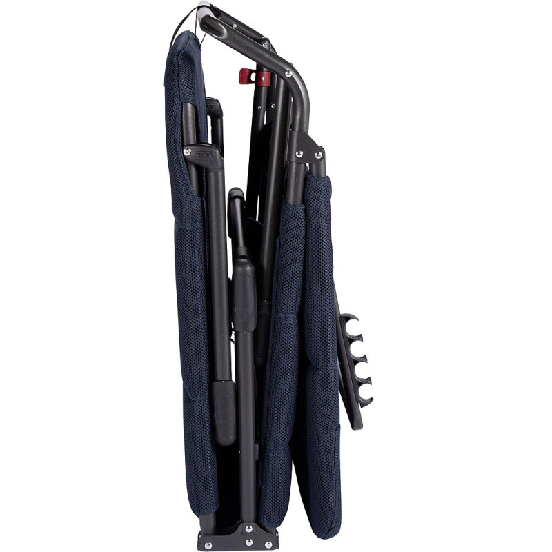 Crespo Dreibeinliege Air-Deluxe Alu, blau