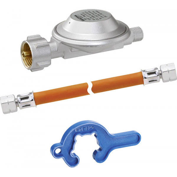 GOK Regler-Schlauch-Set, 50 mbar, Schlauch 80 cm