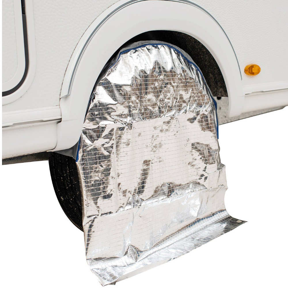 Hindermann Radschutzhülle mit Sonnenreflektion für Wohnwagen/Reisemobil