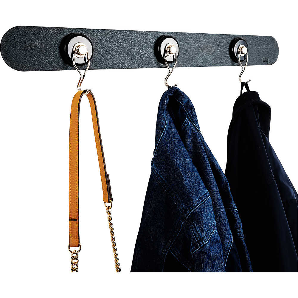 Silwy Metall-Leiste 50 cm Black für Magnetgläser, Pins und Haken