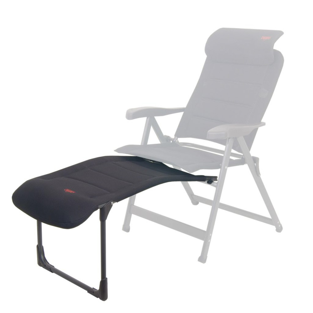 Crespo Fußauflage Air Deluxe gepolstert, schwarz