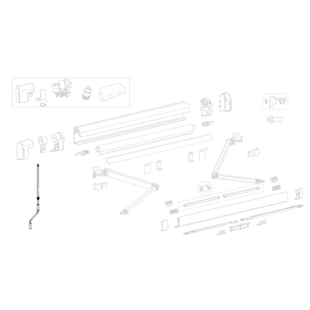 Thule Nothandkurbel f. Motor-Version für Omnistor 5200/6300 (Nr. 1500603195)