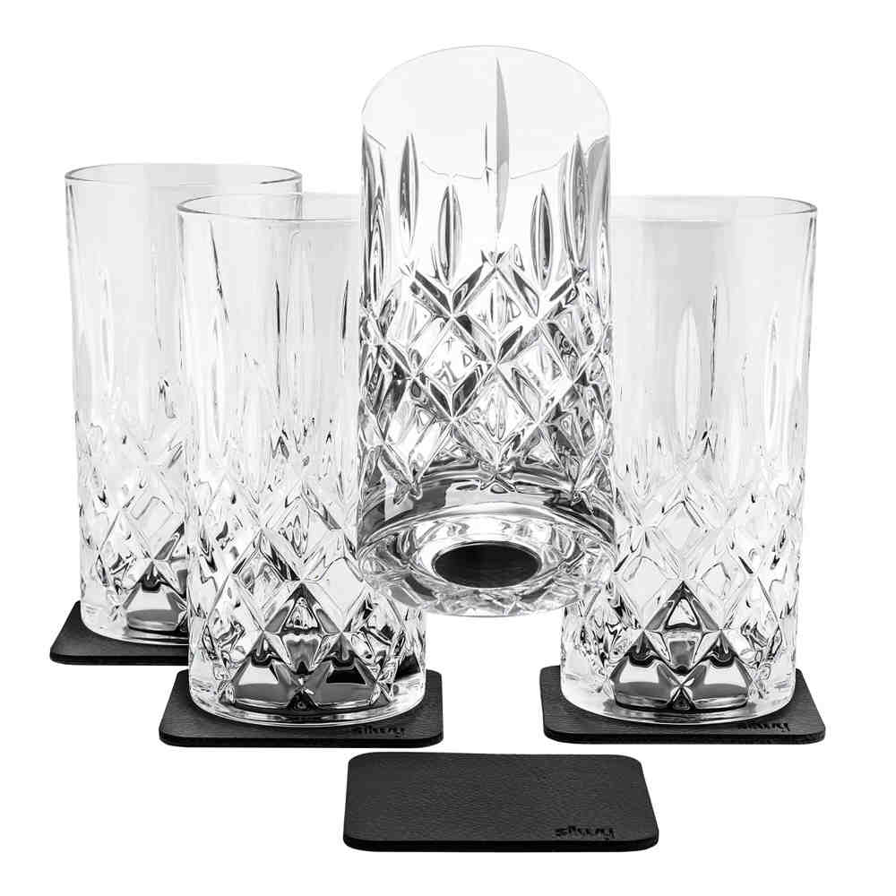 Silwy Magnet-Kristallglas Longdrink Set 300 ml, 4er-Set