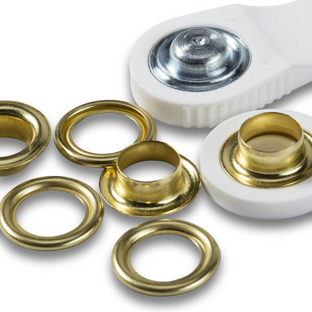 Prym Ösen mit Scheiben 11 mm, 15Stück