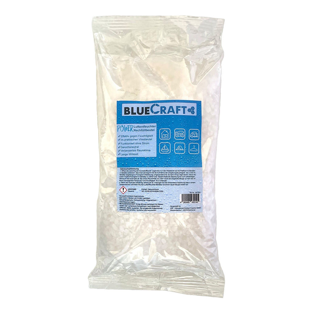 Bluecraft Luftentfeuchter Nachfüllgranulat 1 kg im Vliesbeutel