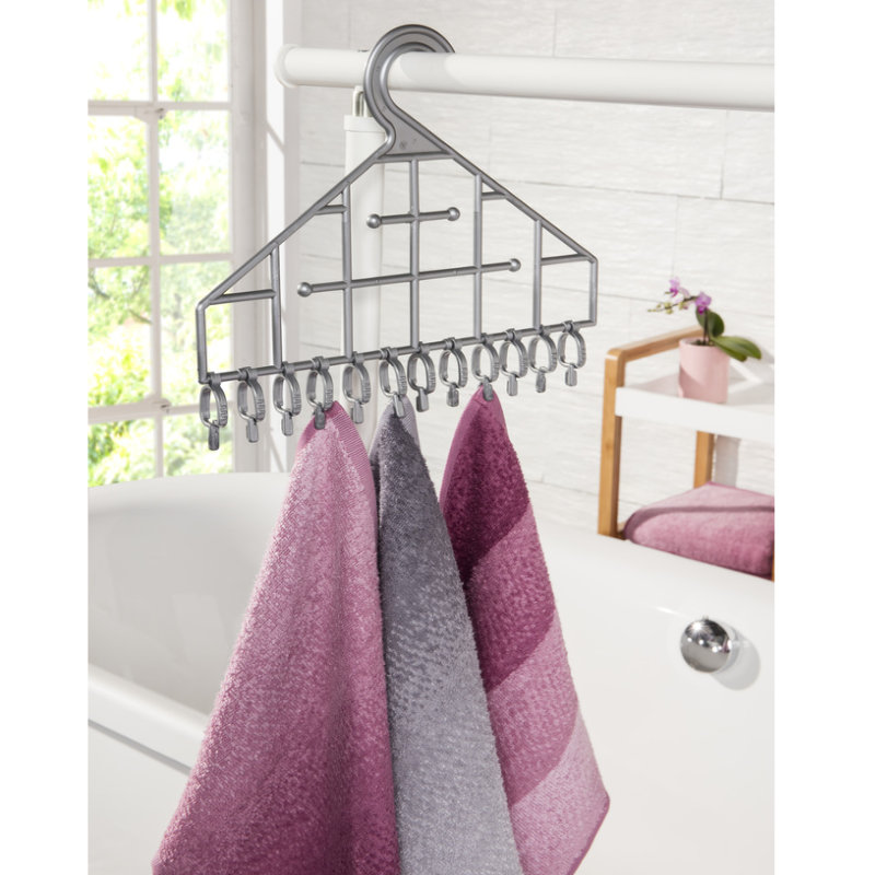 RUCO Mini Trockner, Kleiderhaken, Kleiderbügel, Farbe silber