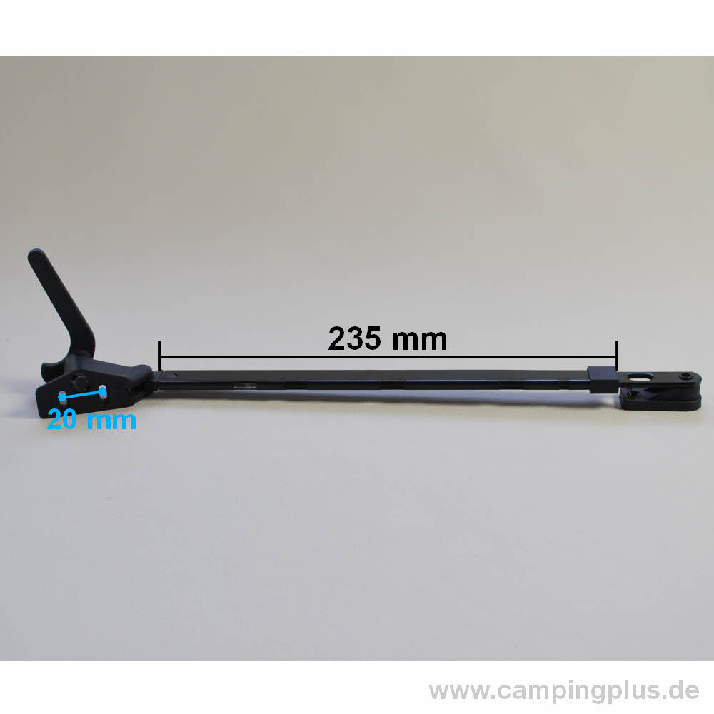 Hobby Fensteraussteller links schwarz, 235 mm (2009 - 2015)