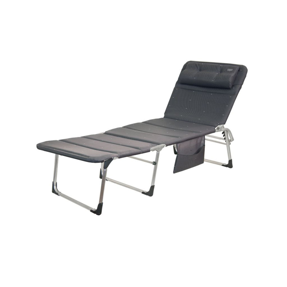 Crespo Dreibeinliege Deluxe anthrazit AL/363-NDL-40, gepolstert