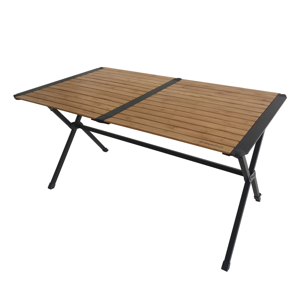 EuroTrail Bambus Rolltisch Chambery L 140 x 80 x 70 cm