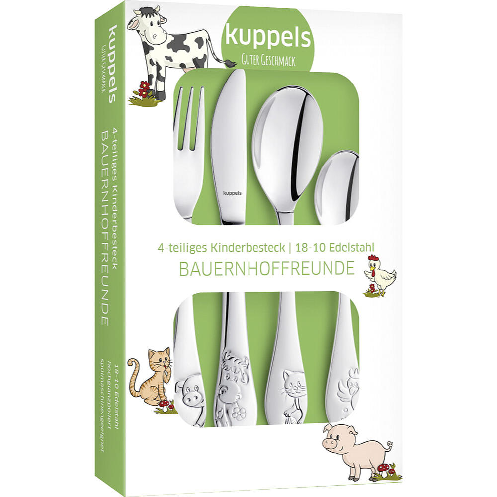 Kuppels Kinderbesteckset Bauernhoffreunde, 4-teilig