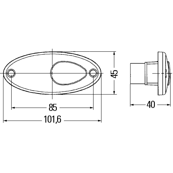 Hella Seitenmarkierungsleuchte 9807