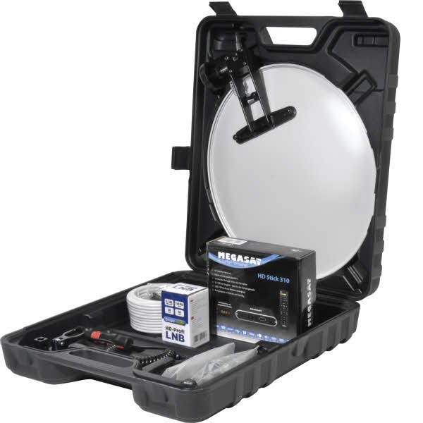 Megasat Sat-Anlage Campingkoffer mit HD Receiver