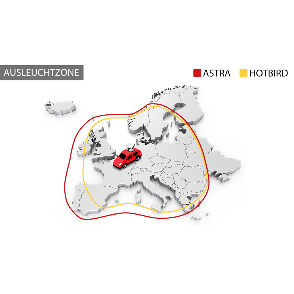Selfsat Snipe 3 R Twin, GPS Auto Skew Sat System m. Fernbedienung