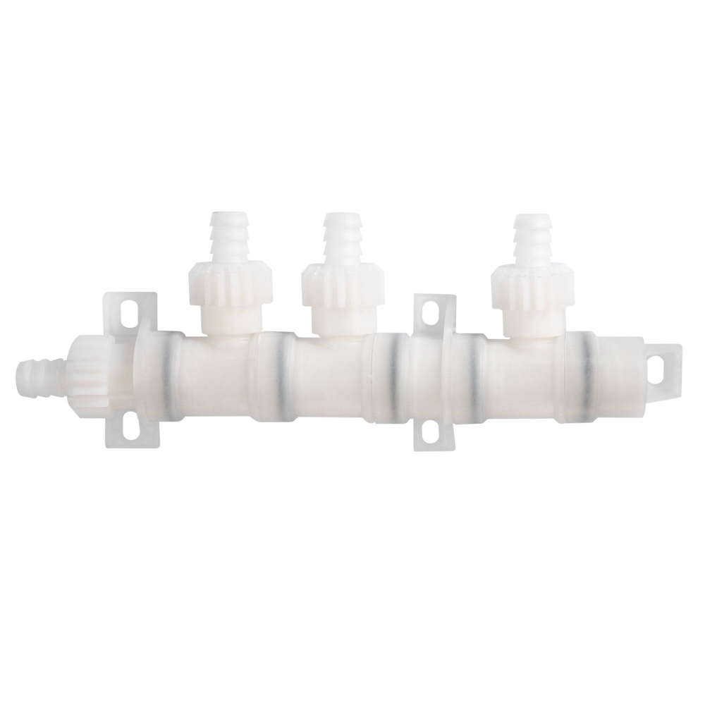 Comet X-FIX Wasserversorgungssystem - Verteilerblock 3fach mit Muttern