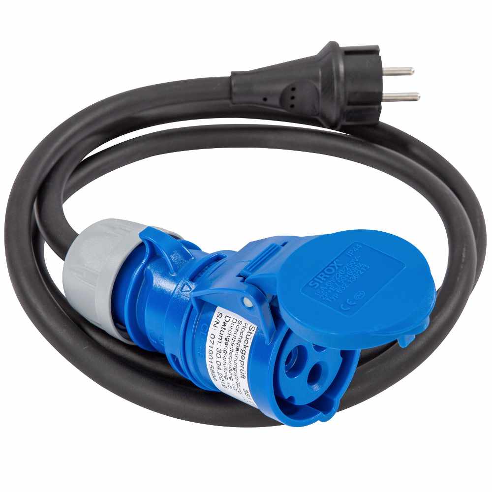 Adapterkabel Schuko - CEE-Kupplung