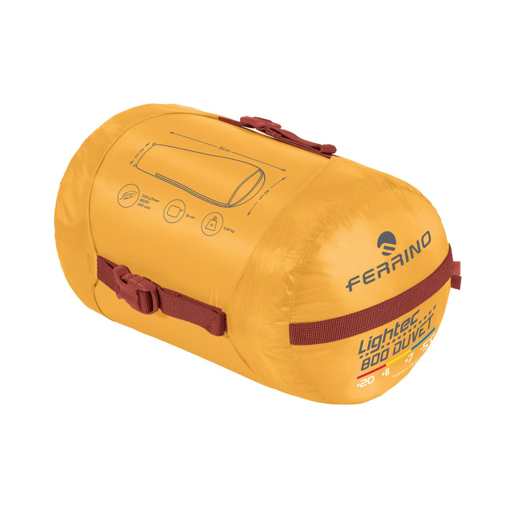 Ferrino Schlafsack Lightec Daune gelb 800 Daunendecke