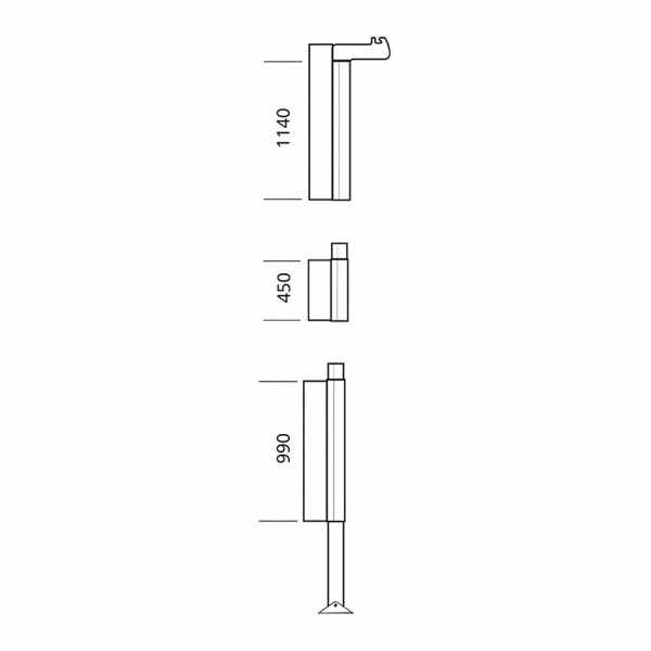 Thule Mastprofil rechts für Markisenzelte, Serie 5/6/8/9 (Nr. 1500602166)