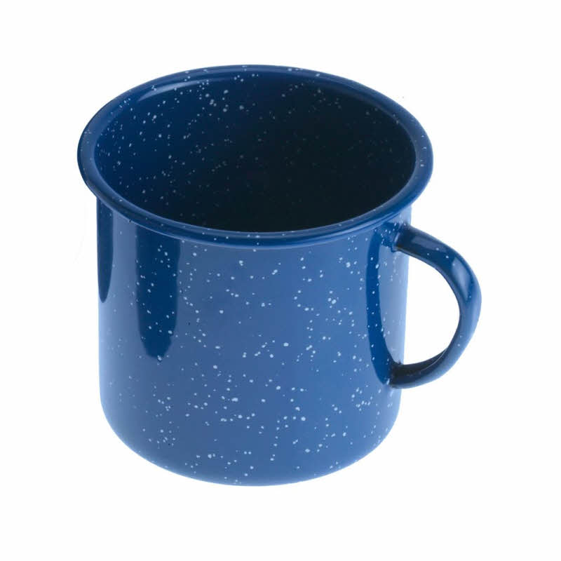 GSI Emaille Tasse 350 ml, blau