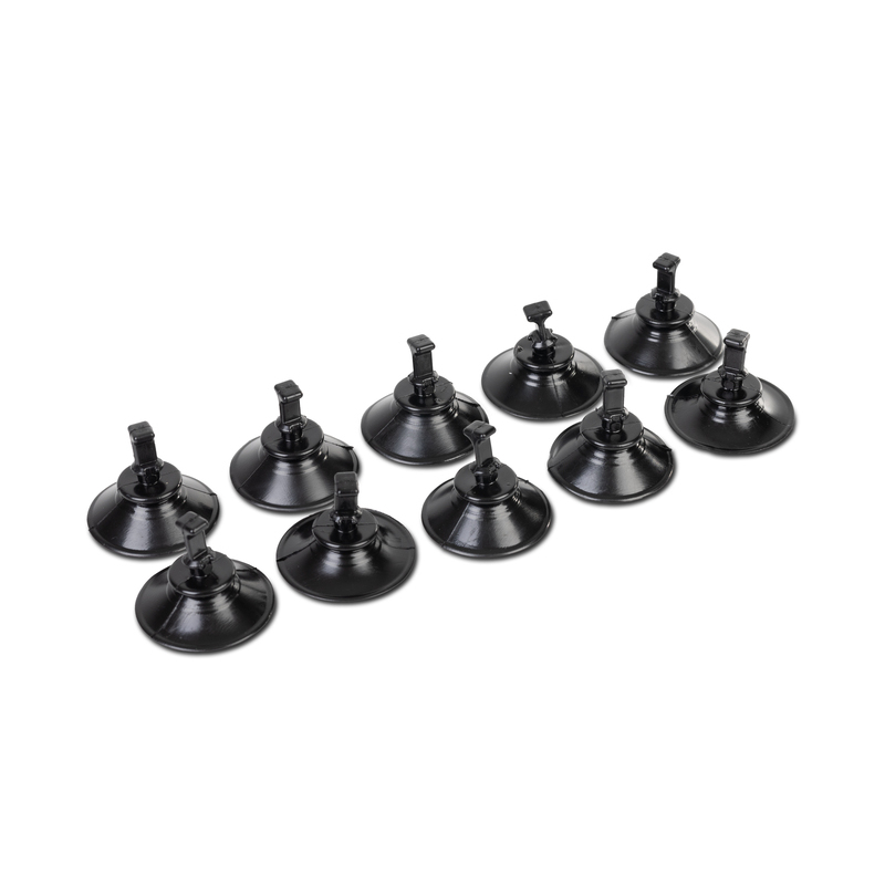 Carbest Saugnäpfe 50 mm, 10 Stk. schwarz, passen für Ösen 11mm (90210)