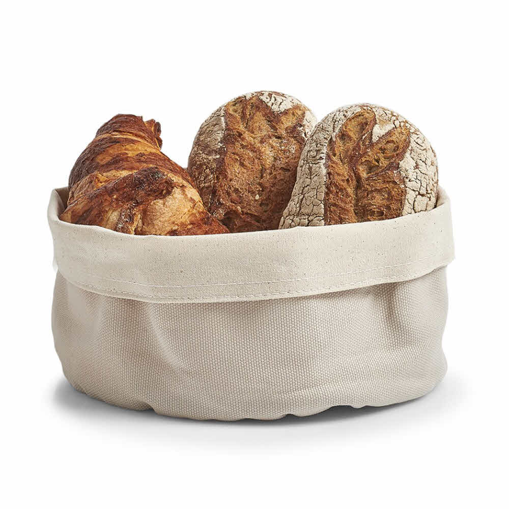 Zeller Brotbeutel 12 x 20 cm, beige/cremeweiß